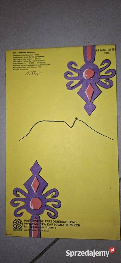 Pierwsze wydanie turystycznej mapy Tatrzański Antykwariat Łęczyca sprzedam