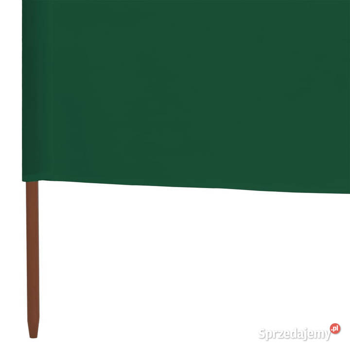 Parawan 3skrzydłowy z tkaniny 400 x 120 zielony Pozostałe Pozostałe sprzedam