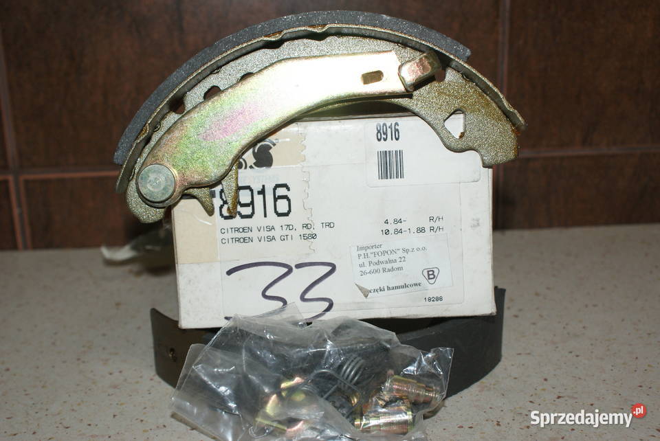 8916 ABS SZCZĘKI HAMULC CITROEN VISA 8491 Białobrzegi
