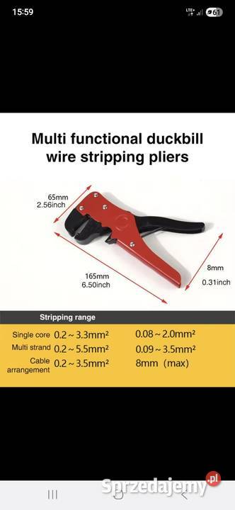 Ściągacz izolacji z kabli łódzkie Łódź sprzedam