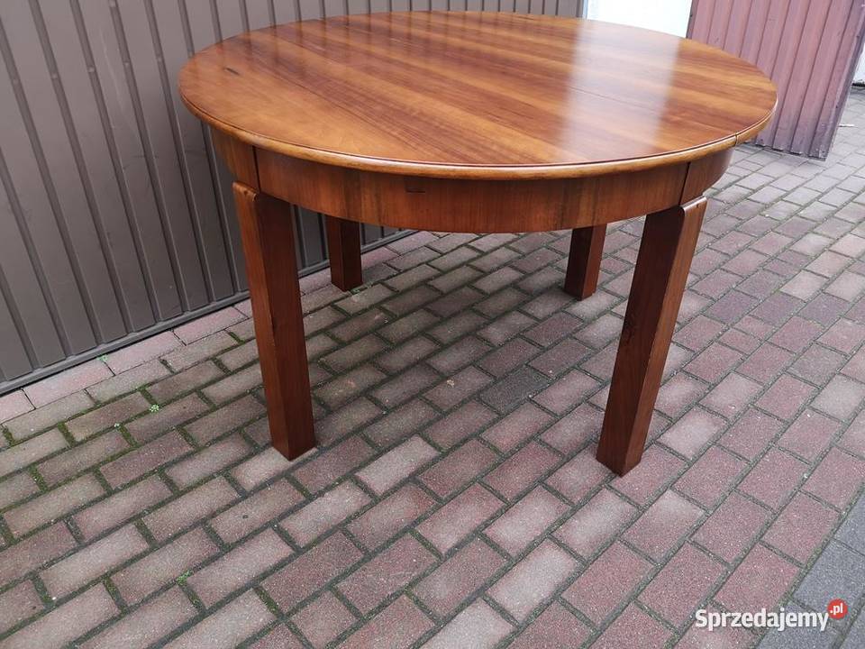 Stół Okrągły Orzech Zgrabny 110 Antyk Stary sprzedam