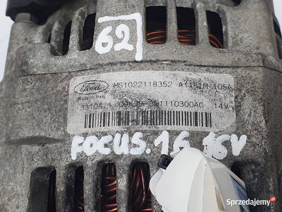 ALTERNATOR Ford Focus II C 16 16V oryginał osobowe Chełm sprzedam