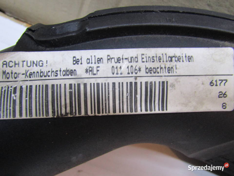 PRZEWÓD DOLOTOWY POWIETRZA AUDI A4 V6 078133356F Przewody powietrza Mysłaków