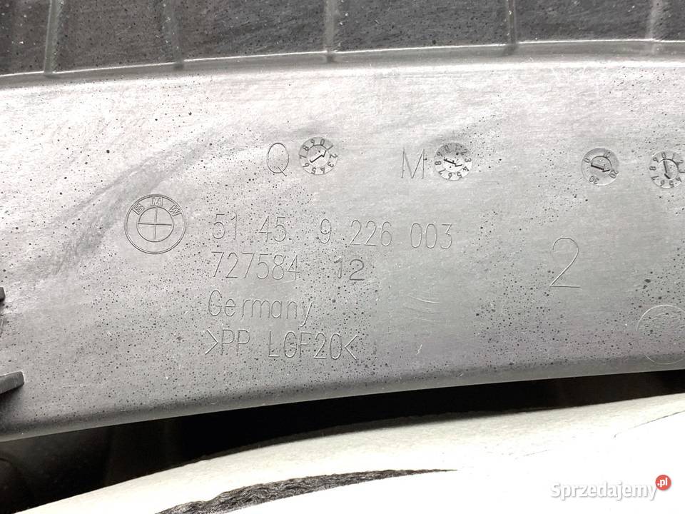 KOKPIT PODUSZKI PASY KOMPLET BMW F20 9226003 osobowe