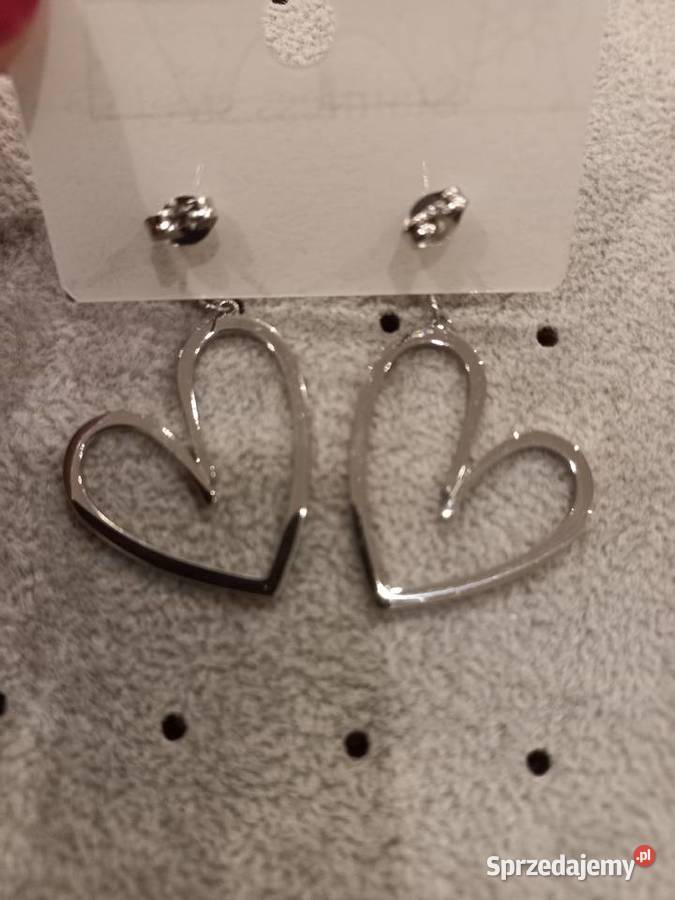 Kolczyki serca pochyłe Sandomierz