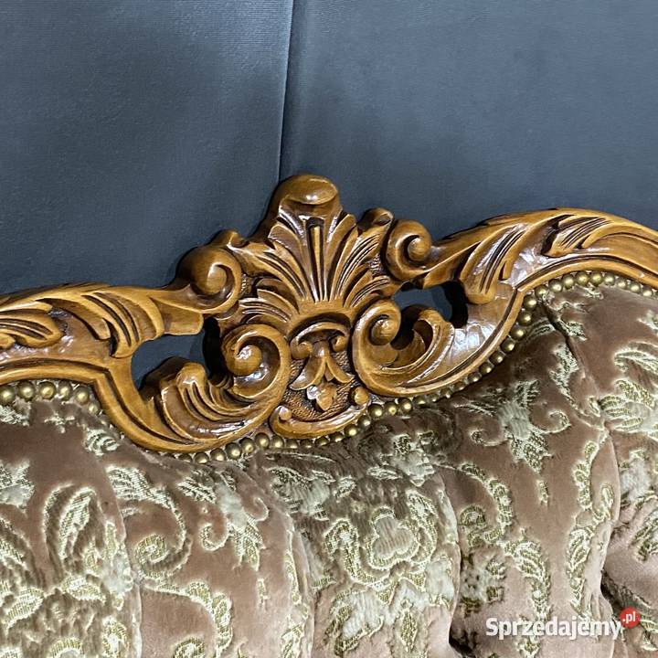 Barokowy komplet wypoczynkowy sofa czteroosobowa Gryfice