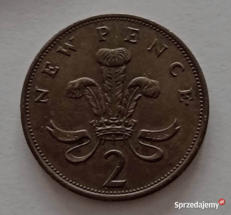Wielka Brytania 2 Pence 1981 r Królowa Elżbieta Bielsko-Biała sprzedam