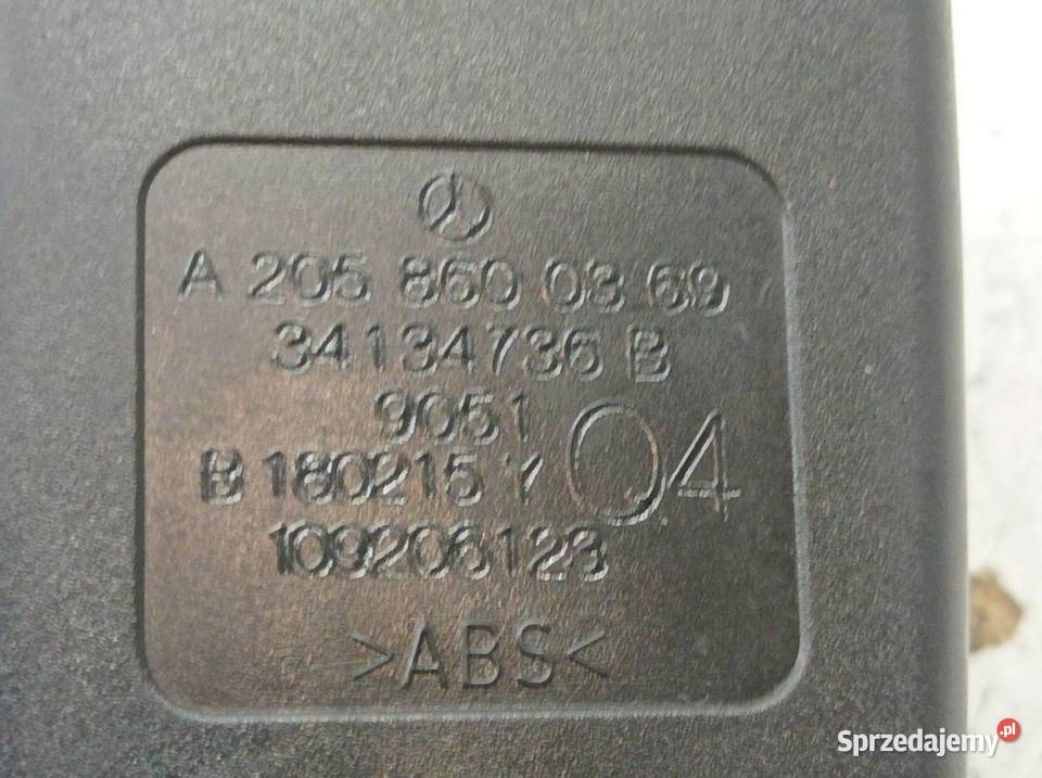 ZAPINKA PASA BEZPIECZEŃSTWA TYŁ KANAPY KPL świętokrzyskie