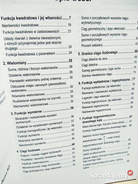 Zbiór zadań klasa 2 Podkowa matura egzaminy Antykwariat mazowieckie Warszawa