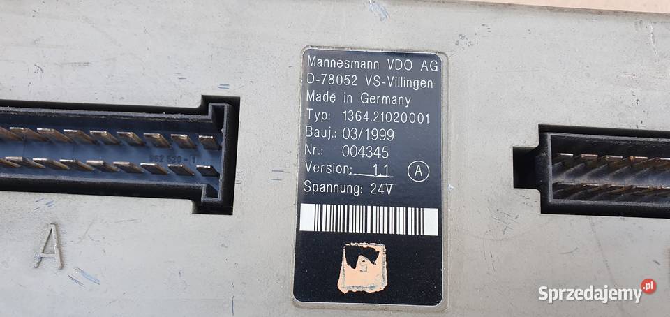 JEDNOSTKA STERUJĄCA komputer 136421020001 Bieleń