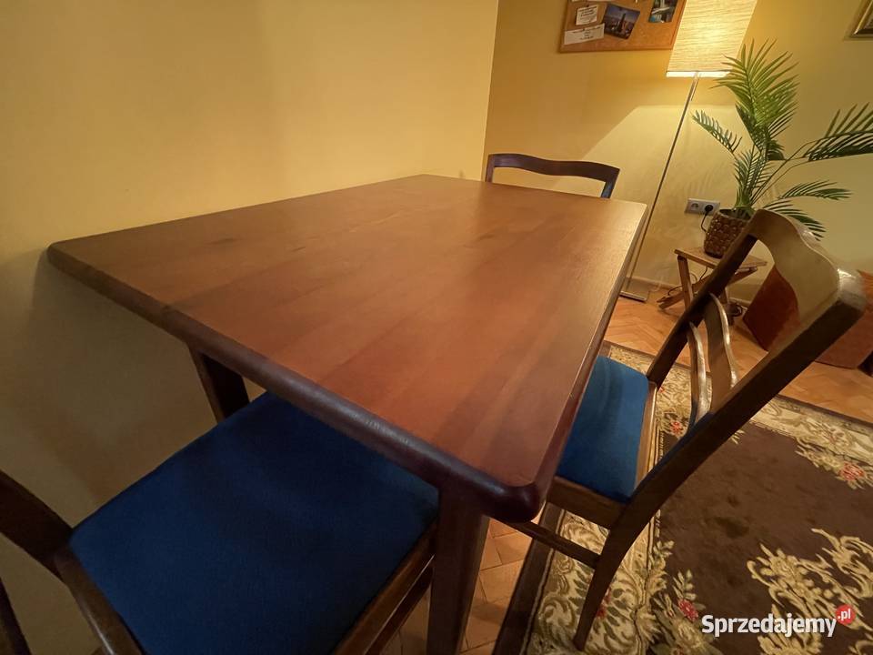 Unikatowy stół jadalniany z orzechowego drewna 4 Toruń