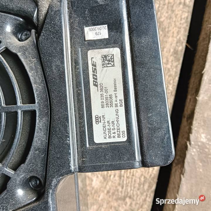 Nagłośnienie bose audi a4 b6b7