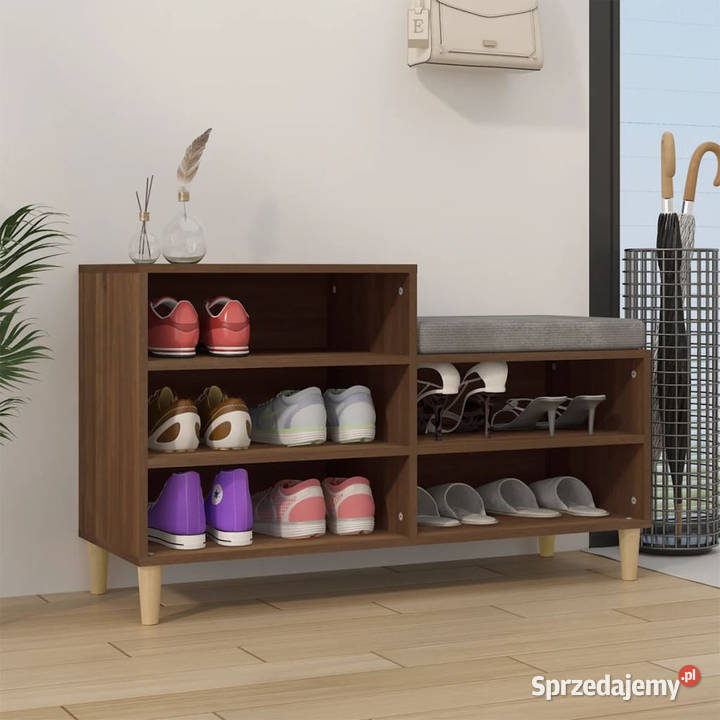 Szafka na buty brązowy dąb 102x36x60 WM819731 mazowieckie