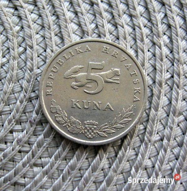 Chorwacja 5 Kuna 2001r wielkopolskie Kalisz