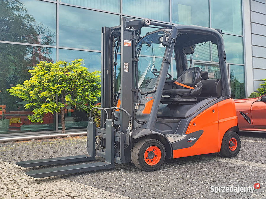 Wózek widłowy gazowy Linde H14T01 LPG duplex 315
