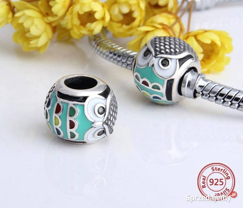 Pandora Charm koralik zawieszka sowa sowy 3 mazowieckie Warszawa