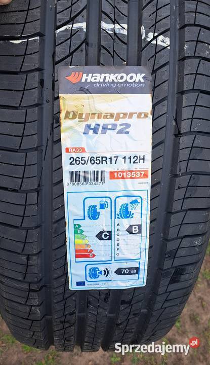 Opona Hankook Dynapro HP2 26565 R17 Samochodowe Pyrzyce sprzedam