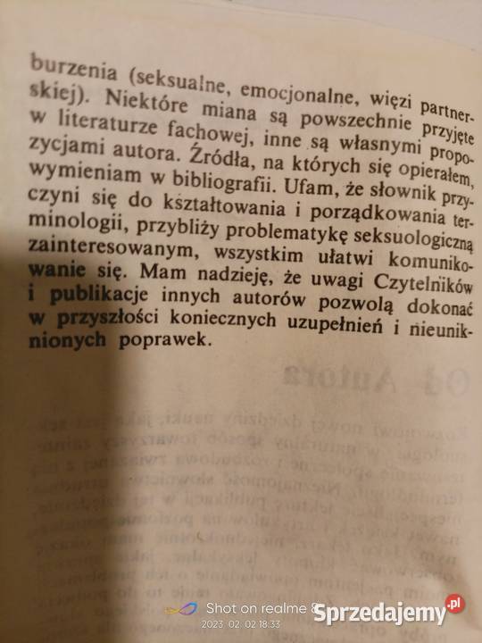 Słownik seksuologiczny Starowicz unikat okazy Rok wydania 1986 Poradniki, albumy i reportaże mazowieckie Warszawa
