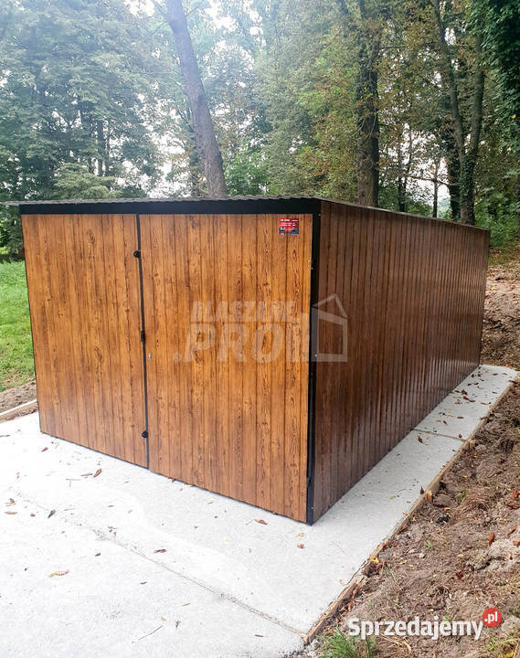 Garaz blaszany 3x6 Brama dwuskrzydłowa Gdynia sprzedam