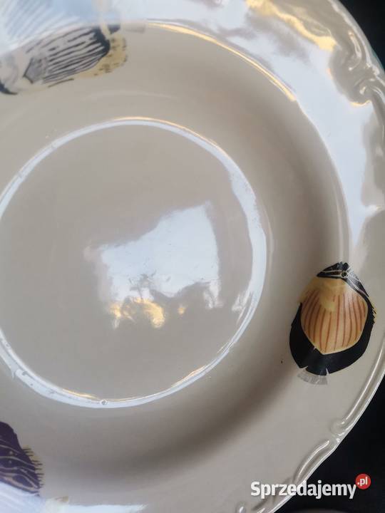 Stare bajkowe głębokie talerze porcelana Siemianowice Śląskie
