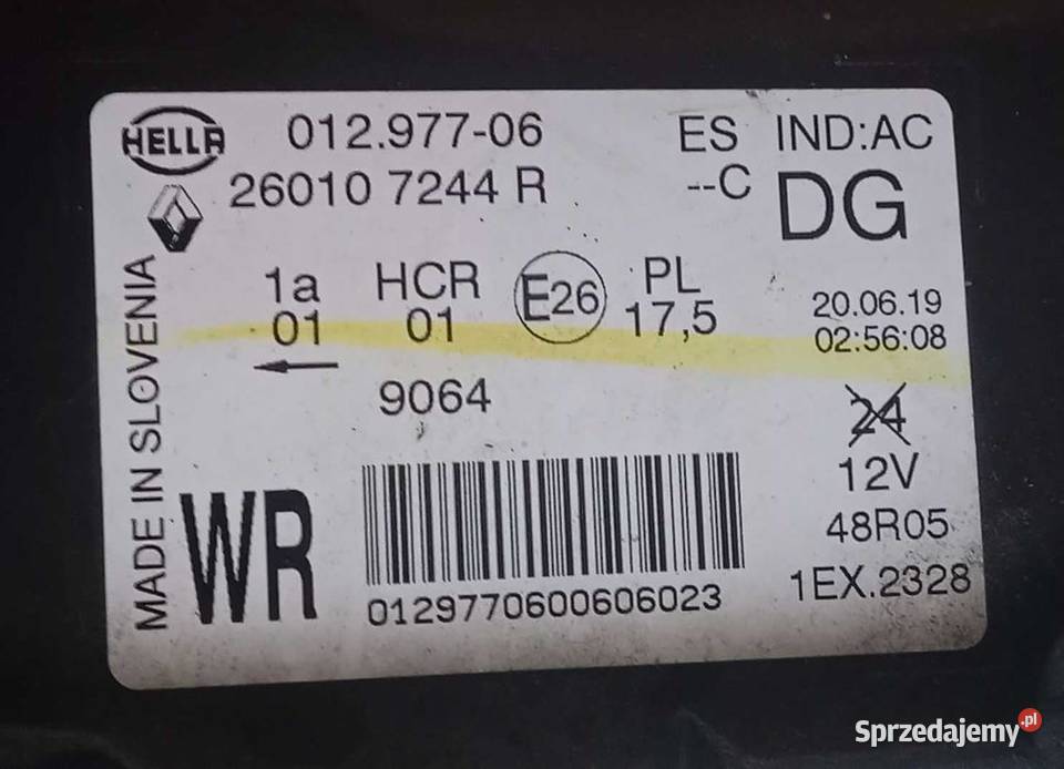 Renault Captur I Lift Full Led reflektor lampa sprzedam