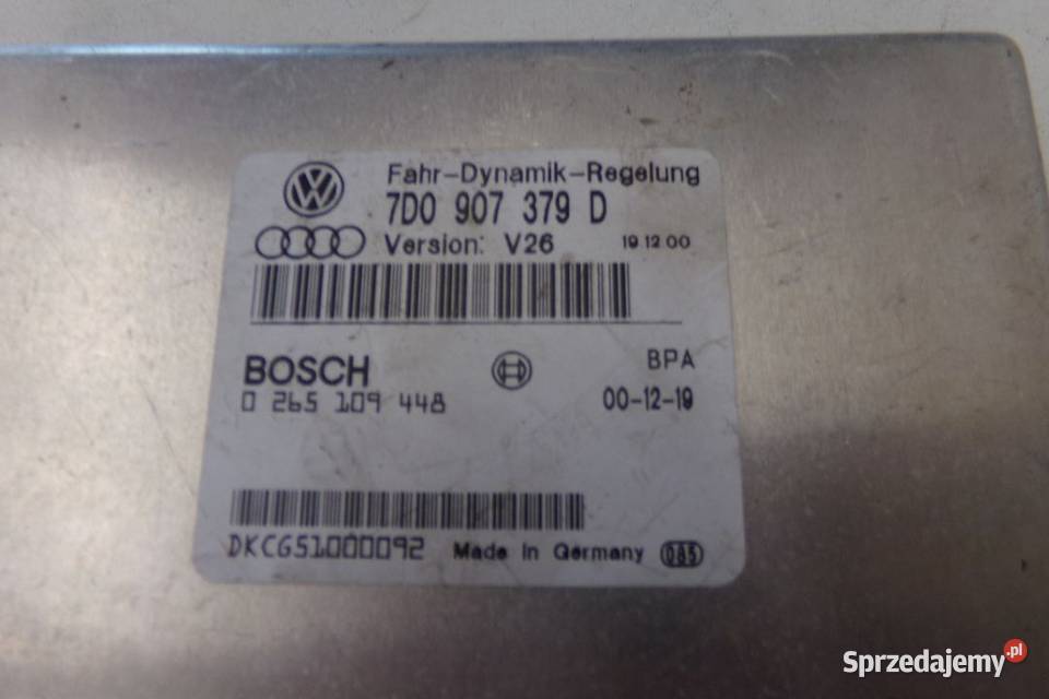 STEROWNIK ESP VW KONTROLA DYNAMIKI JAZDY TVW T4 Pozostałe Rakoniewice sprzedam
