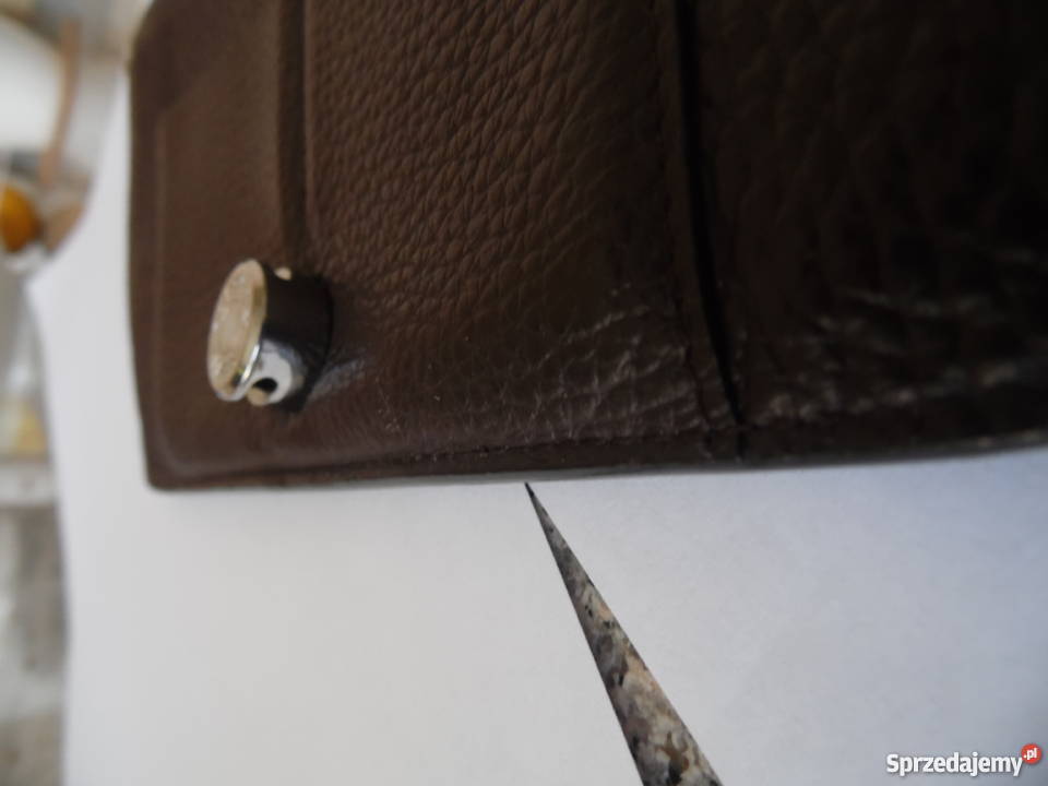 HERMES PARIS portfel etui na tablet mała torebka brązowy/beżowy Gdynia