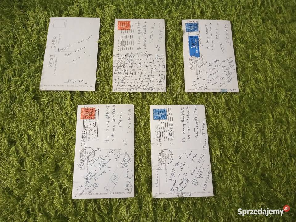 Pocztówki zestaw 5 Kraj nadania Szwecja 194050 śląskie Katowice