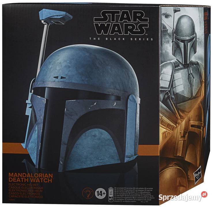 Hełm Mandalorian DEATH WATCH STAR WARS BLACK
