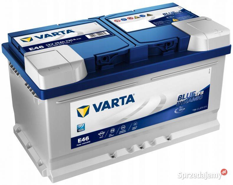 Akumulator VARTA BLUE DYNAMIC EFB E46 75Ah730A śląskie Częstochowa