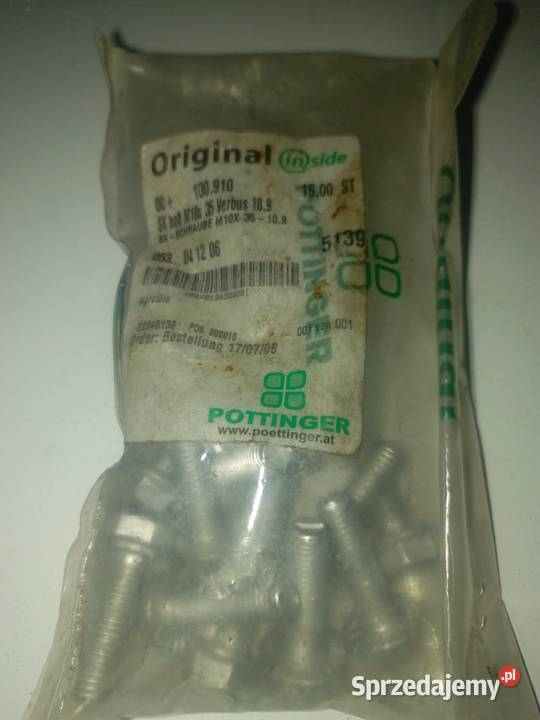 Pottinger org 100910 Bolcy M10X35 16 kpl Kuźnica