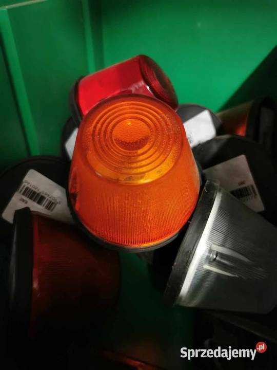 LAMPA OBRYSOWA BIAŁA rolnicza niska przyczepa Mórkowo