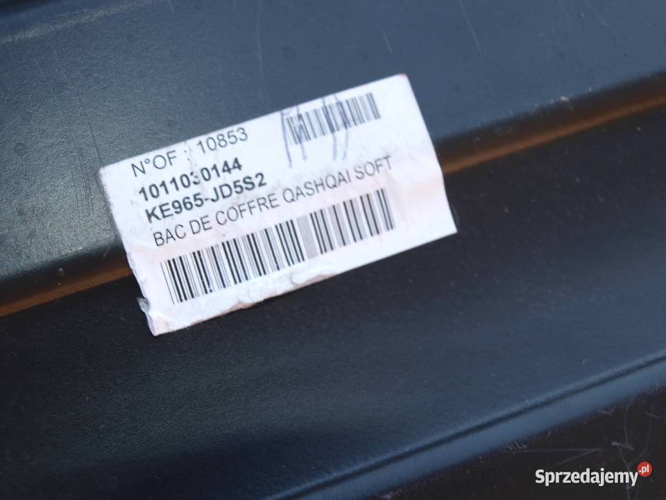 Nissan Qashqai wykładzina mata podłoga bagażnika Kalisz