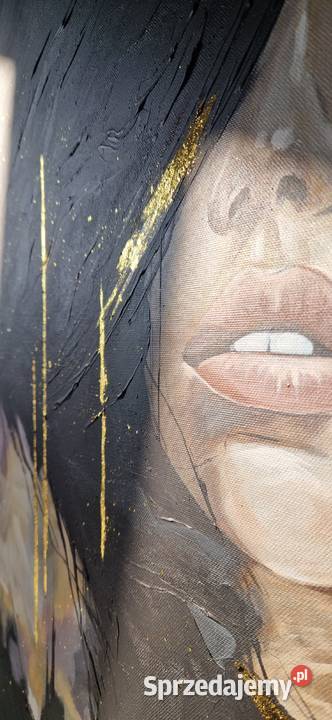 Nowoczesny obraz Kobiecy portret 80x60 Męcina