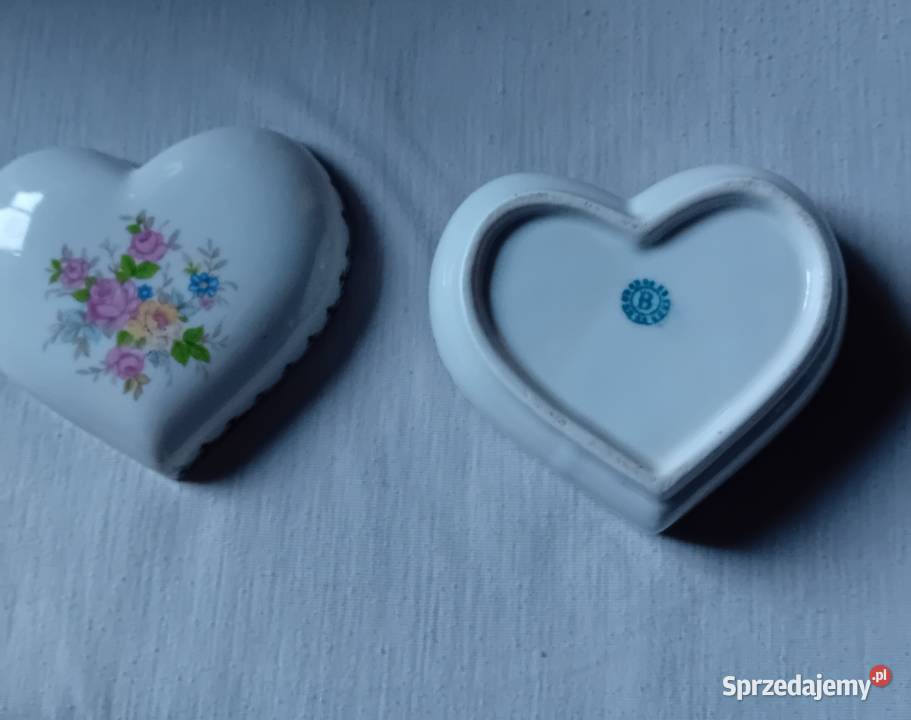 Puzderko w formie serca Bogucice Porcelana i szkło Koźminek sprzedam