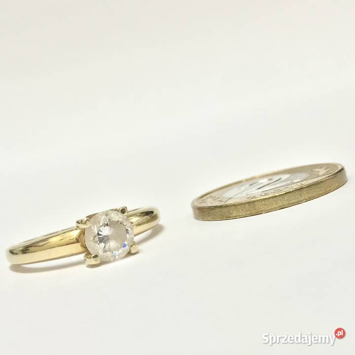 Złoty PIERŚCIONEK żółte ZŁOTO 585 14K cudowny Warszawa