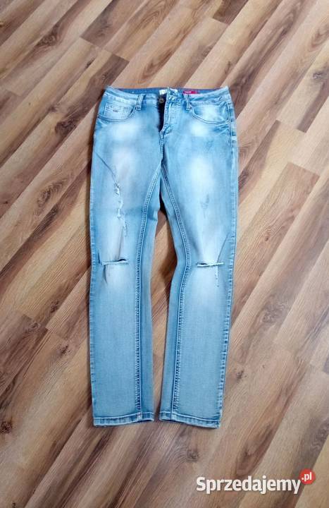 Spodnie damskie jeans M Góra