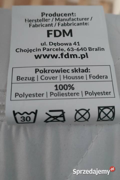 Łóżko dziecięce z materacem piankowym 160 x 80 Krzanowice
