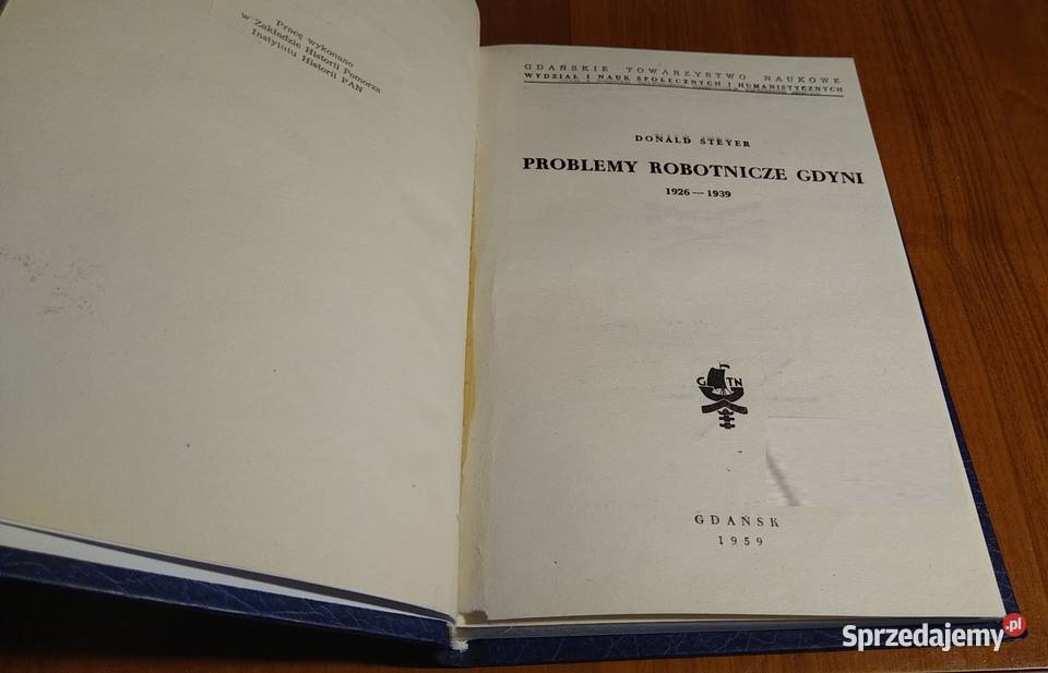 Problemy robotnicze Gdyni 19261939 Donald Steyer Gdańsk sprzedam