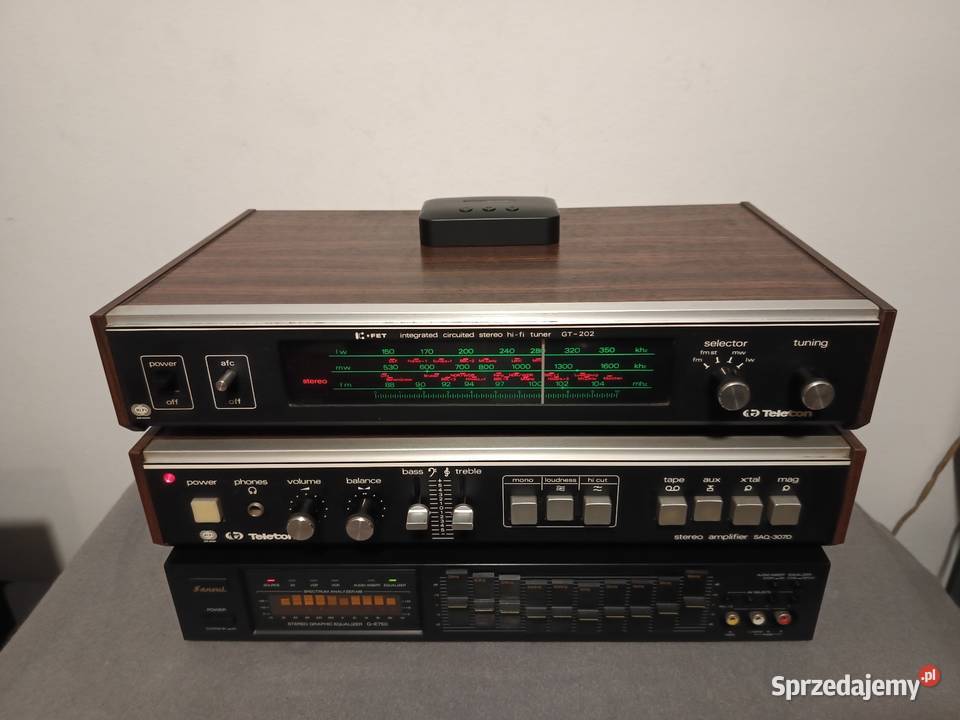 Zestaw Vintage TELETON SANSUI pomorskie Gdynia