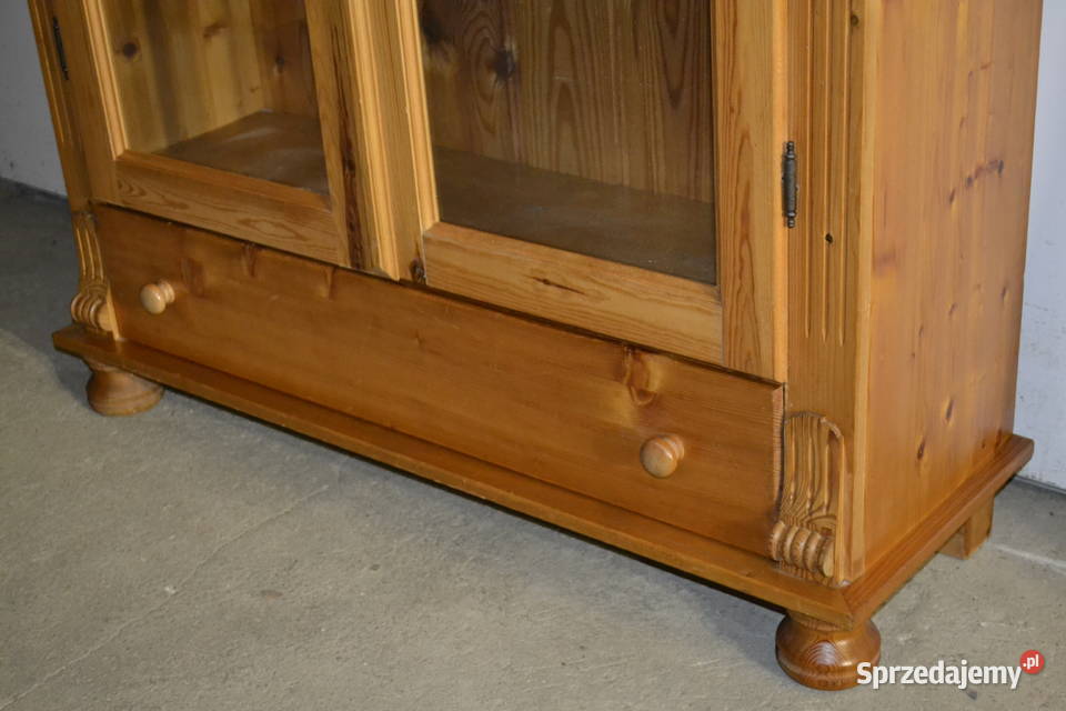 witryna sosnowa lite drewno Będzin