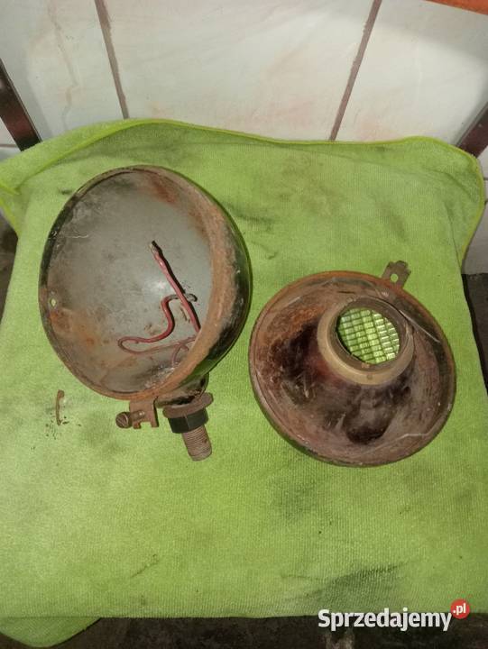 Stara lampa ursus dzik wsk traktor Reflektory i halogeny śląskie Ogrodzieniec sprzedam
