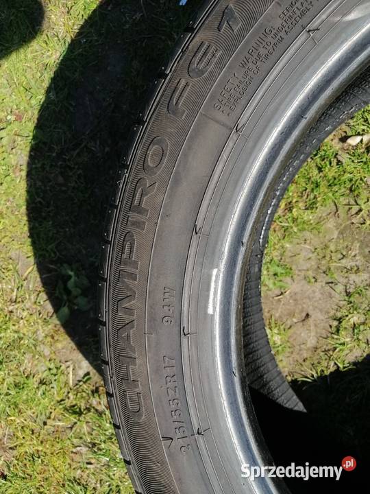 Opony letnie 215 55 r17 Komplet 55 Góra Kalwaria sprzedam