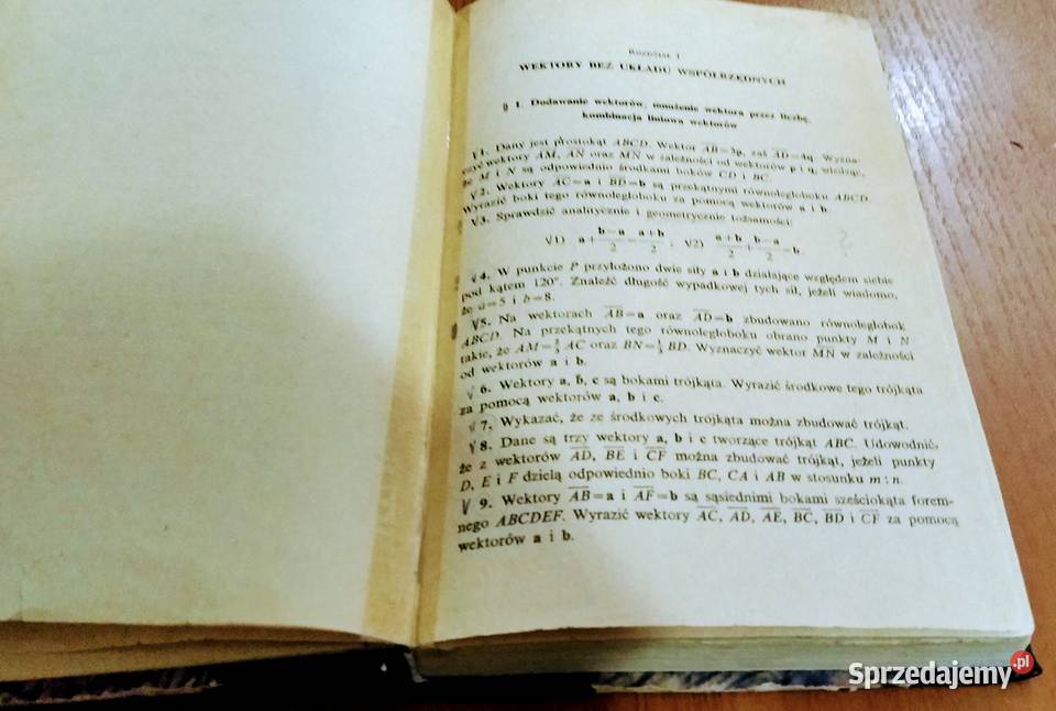 Zadania z rachunku wektorowego i geometrii Gdańsk