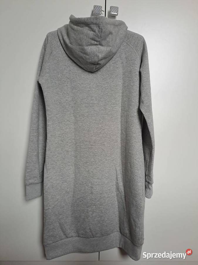 Sukienka homewear z kieszenią kangur szara S Warszawa