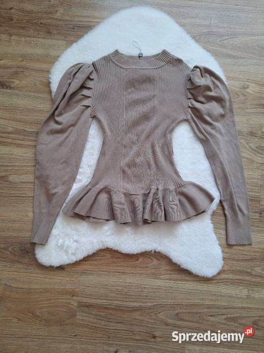 Śliczna prążkowana bluzka sweter elastyczna z Kraków