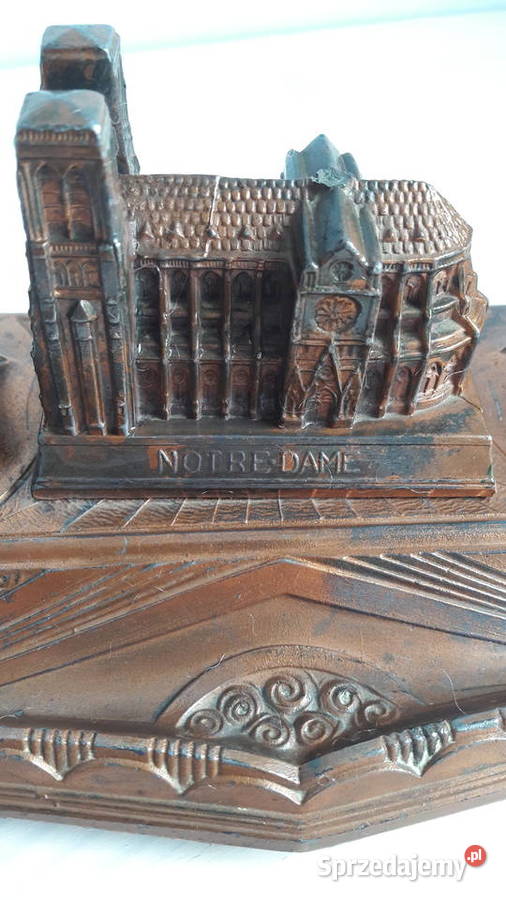 Świecznik Katedra Notredame odcienie brązowego Głuchołazy