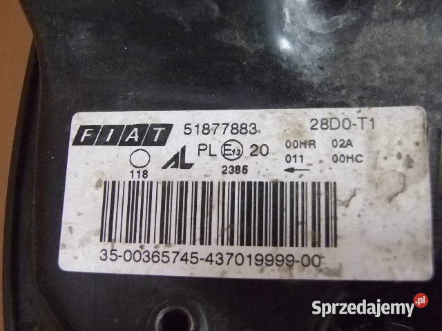 Lampa przód prawa do Fiat Bravo Białystok sprzedam