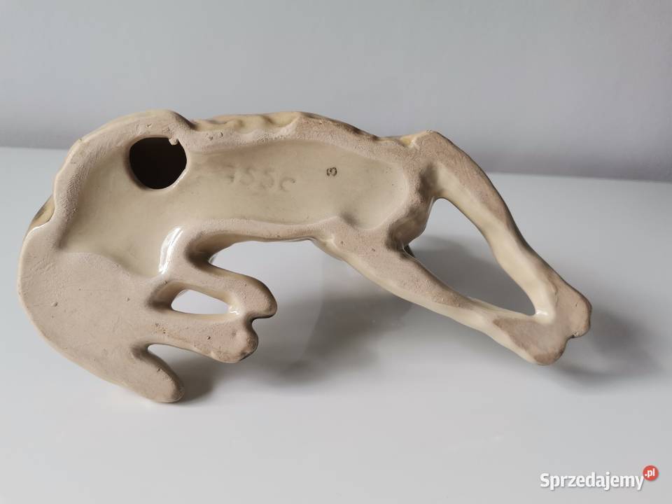 Stara figurka porcelanowa Pies owczarek Katowice