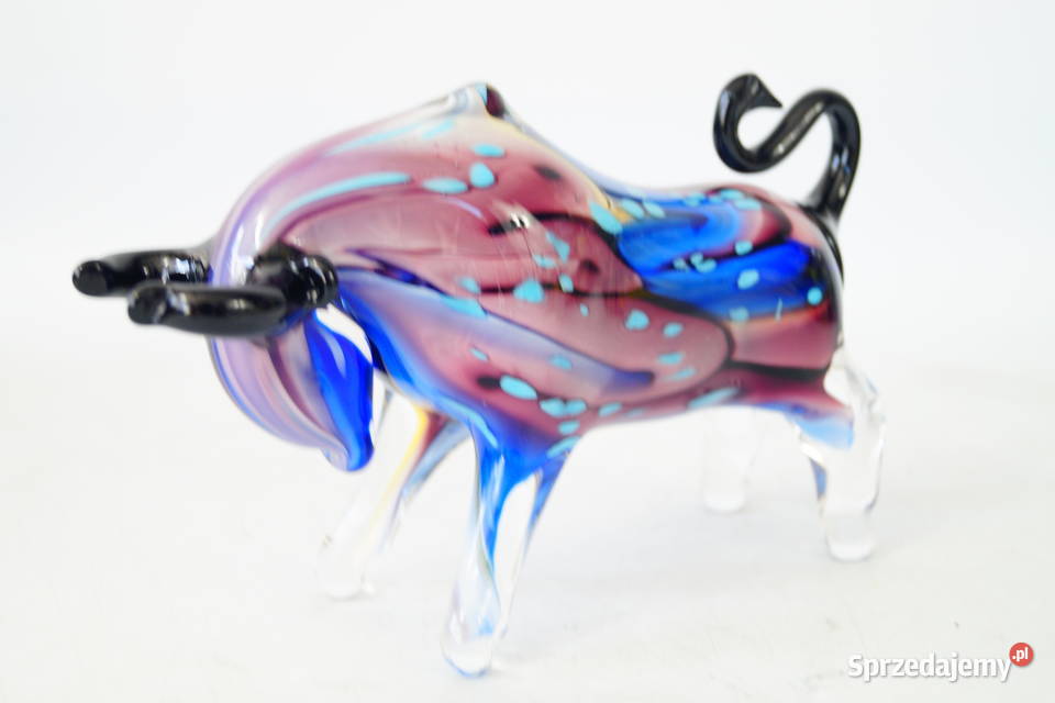 Figura szklana Murano style Byk byczek Wall Gizałki sprzedam